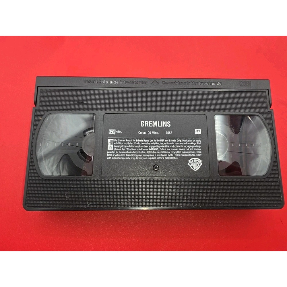 Gremlins (VHS, 1999) Steven Spielberg Warner Brothers No Cover